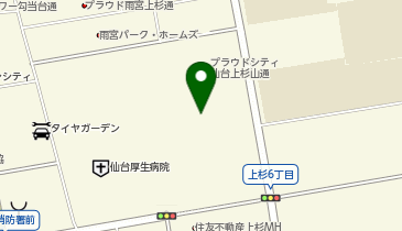 ユニクロ イオンモール仙台上杉店の地図画像