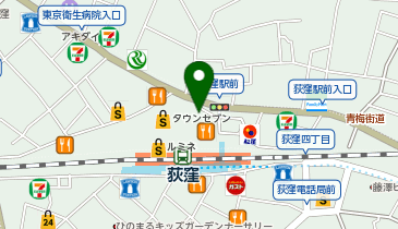 日高屋 荻窪北口店の地図画像