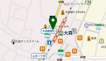 日高屋 大森西口店の地図画像