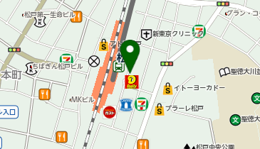 日高屋 松戸東口店の地図画像