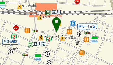 焼鳥日高 立川南口店の地図画像