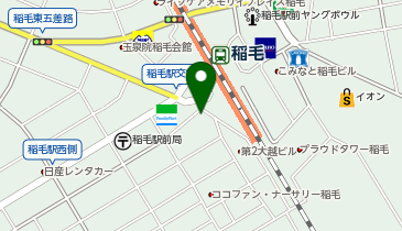 日高屋 稲毛西口店の地図画像