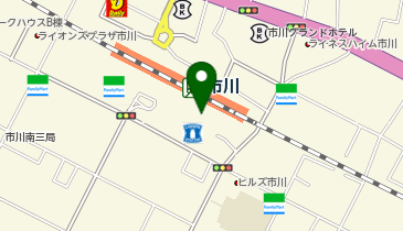 日高屋 市川南口店の地図画像