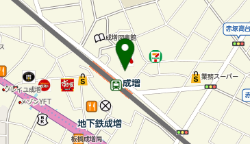 日高屋 成増北口店の地図画像