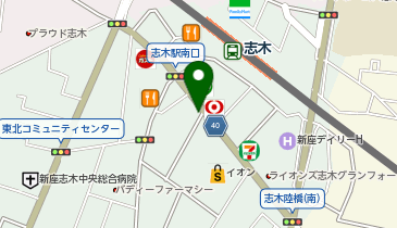 日高屋 志木南口店の地図画像