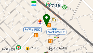 日高屋 みずほ台西口店の地図画像