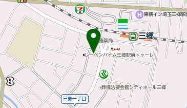 日高屋 三郷店の地図画像