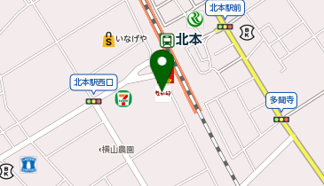 日高屋 北本西口店の地図画像
