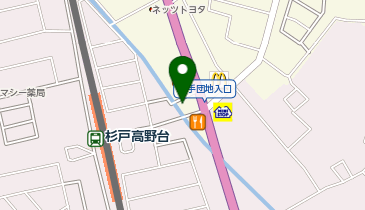 日高屋 杉戸高野台店の地図画像