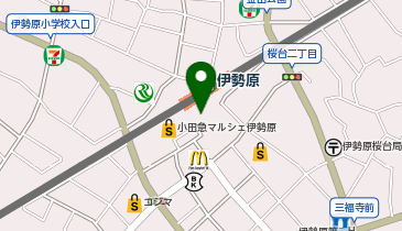 日高屋 小田急マルシェ伊勢原店の地図画像