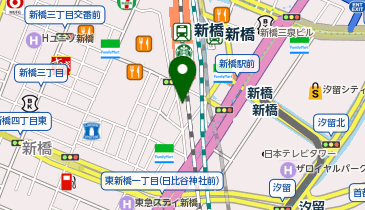 日高屋 新橋駅前店の地図画像