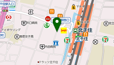 焼鳥日高 北千住西口店の地図画像