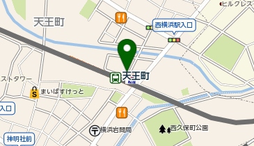 日高屋 天王町駅前店の地図画像