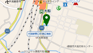 日高屋 大船仲通り店の地図画像