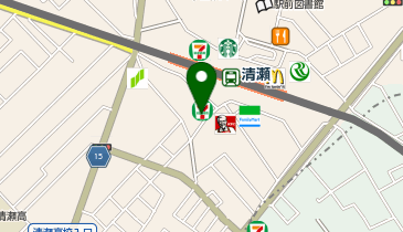 日高屋 清瀬南口店の地図画像