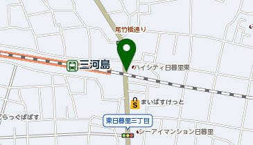日高屋 三河島駅前店の地図画像