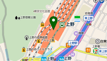 日高屋 上野駅入谷口店の地図画像