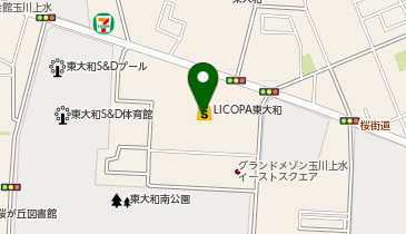 日高屋 LICOPA東大和店の地図画像