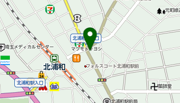 日高屋 北浦和東口店の地図画像