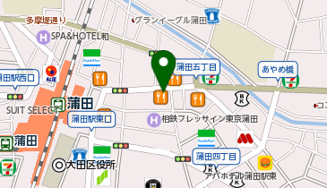 日高屋 蒲田東口店の地図画像