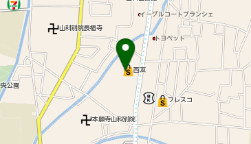 西友 山科店の地図画像