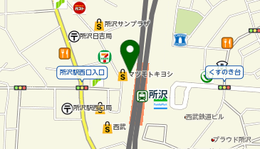 西友 所沢駅前店の地図画像