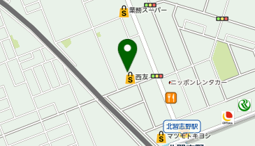 西友 新北習志野店の地図画像
