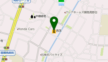 西友 高野台店の地図画像