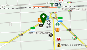 西友 国立店の地図画像