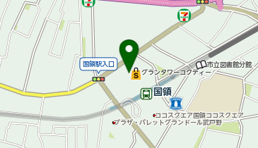 西友 国領店の地図画像