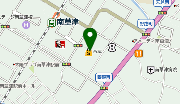 西友 南草津店の地図画像