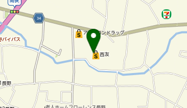 西友 日詰店の地図画像