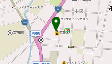 西友 江戸川中央店の地図画像