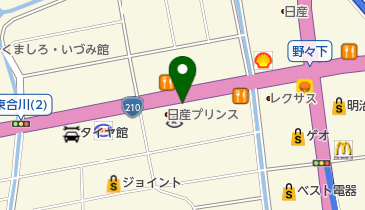 ゴルフパートナー R210久留米店の地図画像
