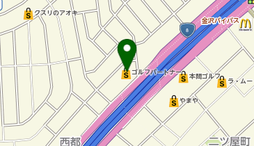 ゴルフパートナー R8金沢店の地図画像