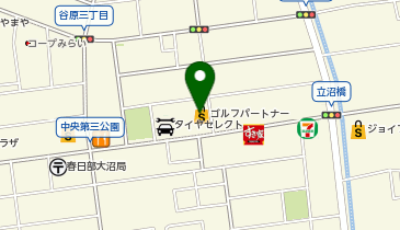 ゴルフパートナー 春日部ユリノキ通り店の地図画像