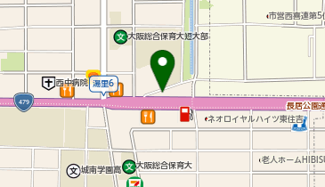 ゴルフパートナー 東住吉湯里店の地図画像