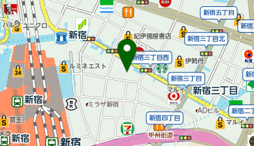 ゴルフパートナー ビックカメラ新宿東口店の地図画像