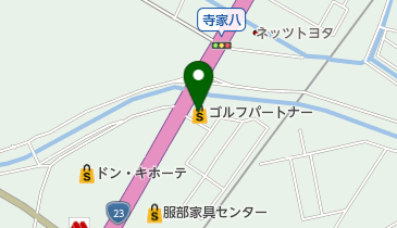 ゴルフパートナー R23鈴鹿店の地図画像
