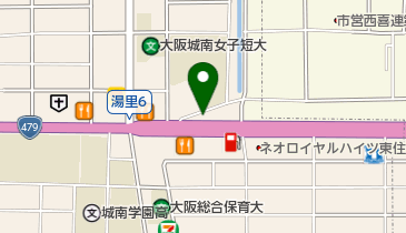 ゴルフパートナー 東住吉湯里店の地図画像