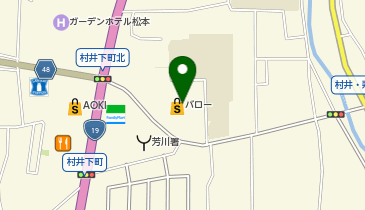 ゴルフパートナー ヴィクトリアゴルフ松本芳川店の地図画像