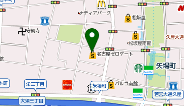 ゴルフパートナー ヴィクトリアゴルフ名古屋栄店の地図画像