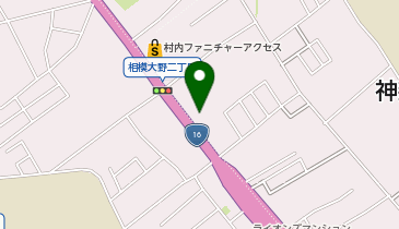 ゴルフパートナー R16相模原インドア練習場店の地図画像