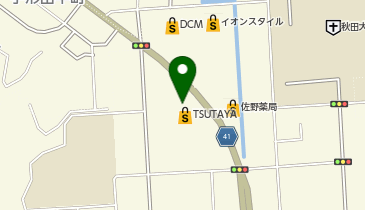 TSUTAYA 広面店の地図画像