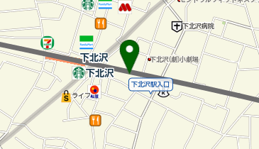 TSUTAYA BOOKSTORE 下北沢の地図画像