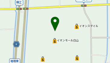 TSUTAYA BOOKSTORE イオンモール白山の地図画像