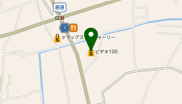 ビデオ100 徳島藍住店の地図画像