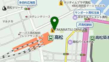 TSUTAYA BOOKSTORE TAKAMATSU ORNEの地図画像