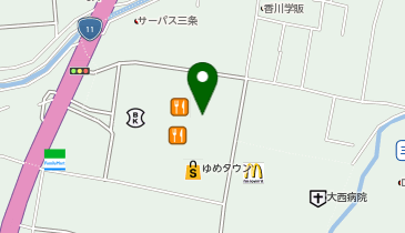 マジックミシンゆめタウン高松の地図画像