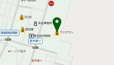 マジックミシンフジグラン三原の地図画像